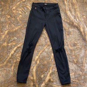 Hudson Natalie Super Skinny Black Jean Size 26